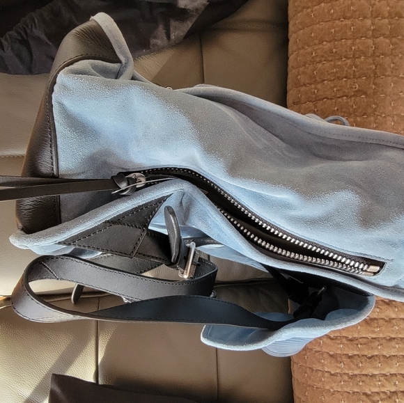 NWT Rag and Bone Indigo Suede Field Backpack - Picture 10 of 15